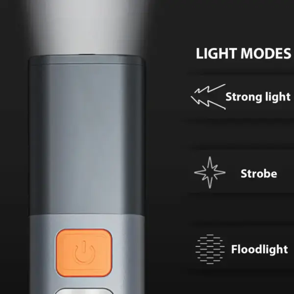 Portable LED Flashlight with COB Side Light - Image 5