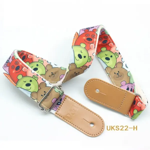 Adjustable Cartoon Cotton Ukulele Guitar Strap - Image 4