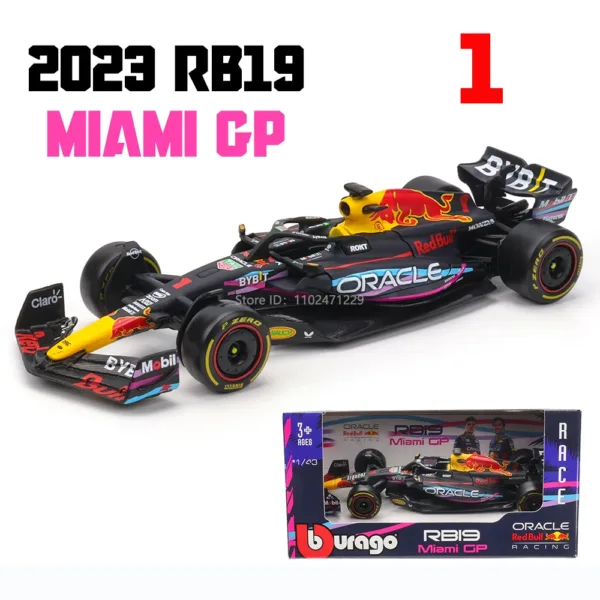 1:43 Scale Red Bull Racing F1 Diecast Model - Image 13