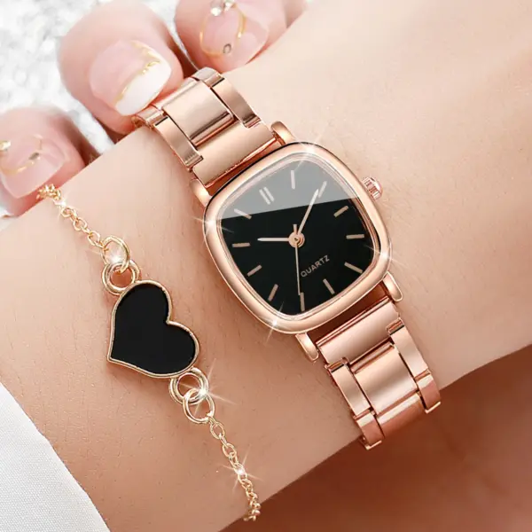 5PCS Women's Alloy Jewelry Watch Set - Image 3