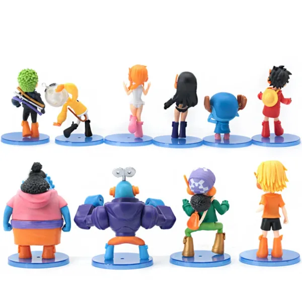 10pcs One Piece Anime Figures Luffy Zoro Dolls - Image 2