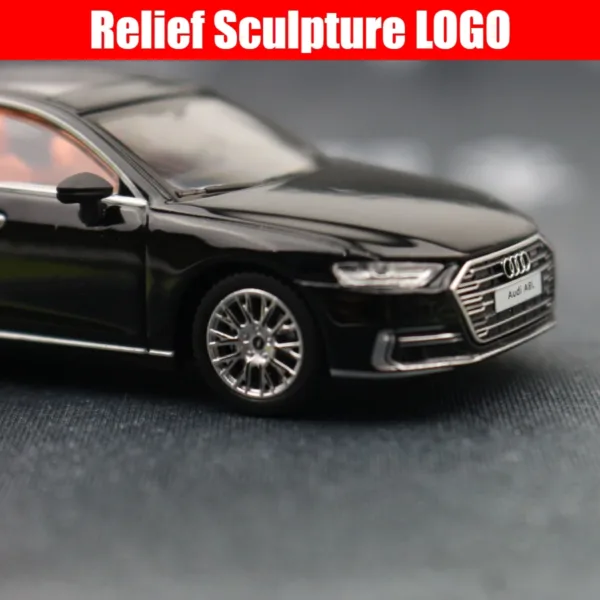 1:64 Audi A8L Sedan Diecast Toy Car - Image 4