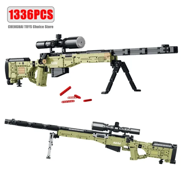 AWM Sniper Rifle Building Block Set 1336pcs