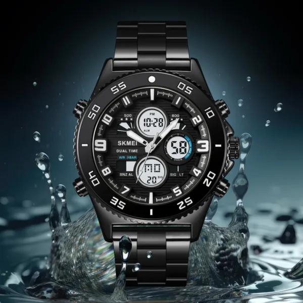 Men's Dual Display Waterproof Digital Watch - Image 2