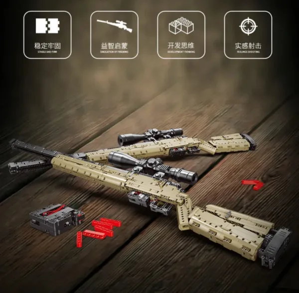 Military Sniper Gun Building Blocks Set - Image 4