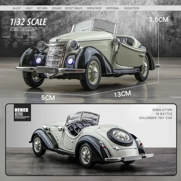 1:32 AUDI WANDERER W25K Alloy Car Model - Image 5