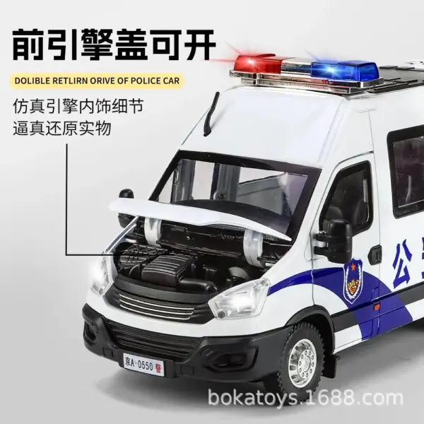 Iveco Police Car Diecast Model for Collectors - Image 3