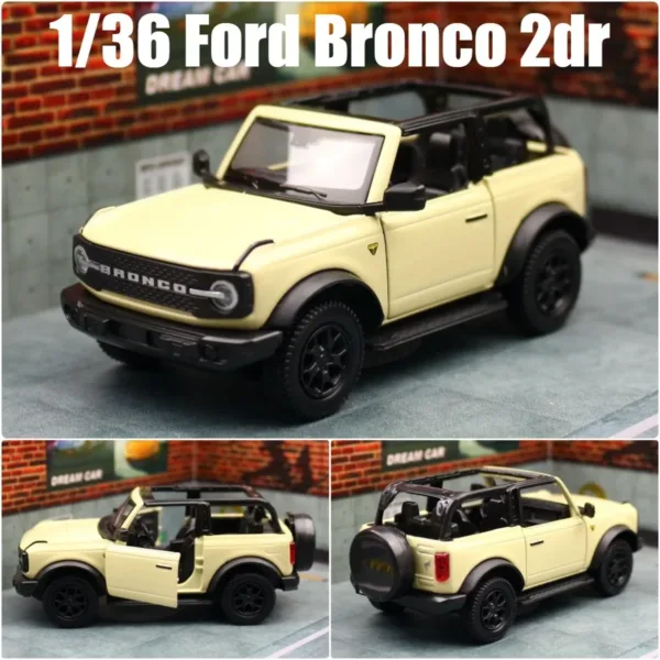 1:36 Ford Bronco Diecast Model Car - Image 5