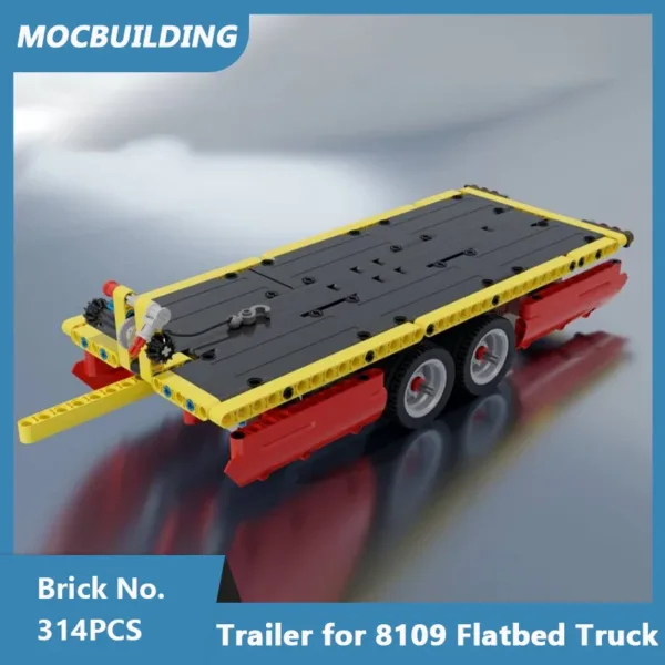 MOC Building Blocks Truck Trailer Set 314PCS