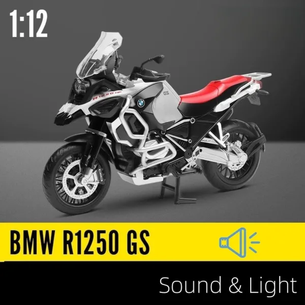 1/12 Scale BMW R1250 GS Diecast Motorcycle - Image 7