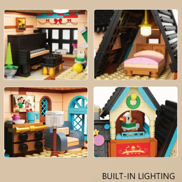 Starry Cottage Building Blocks Set for Kids - Image 5