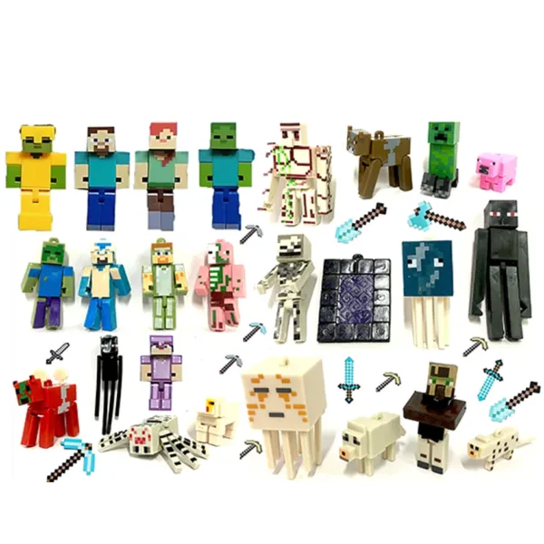 Anime Minecraft Blind Box Figure Set 24pcs - Image 2