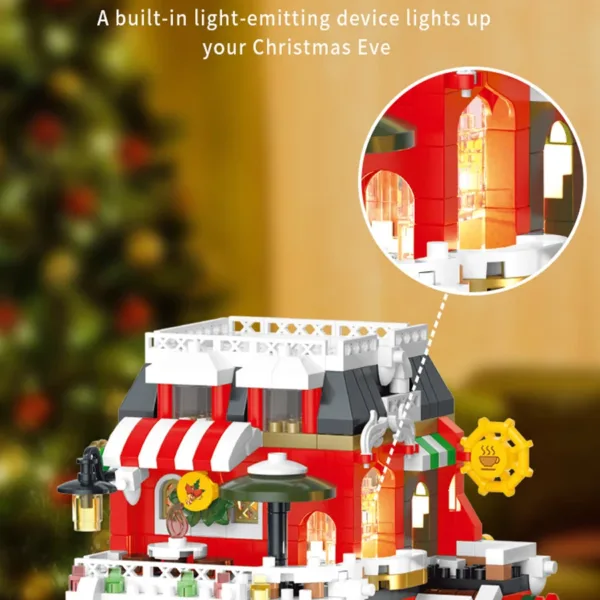 Christmas House Mini Building Blocks Set - Image 6