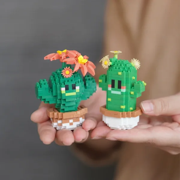 Mini Potted Cactus Building Block Set - Image 6