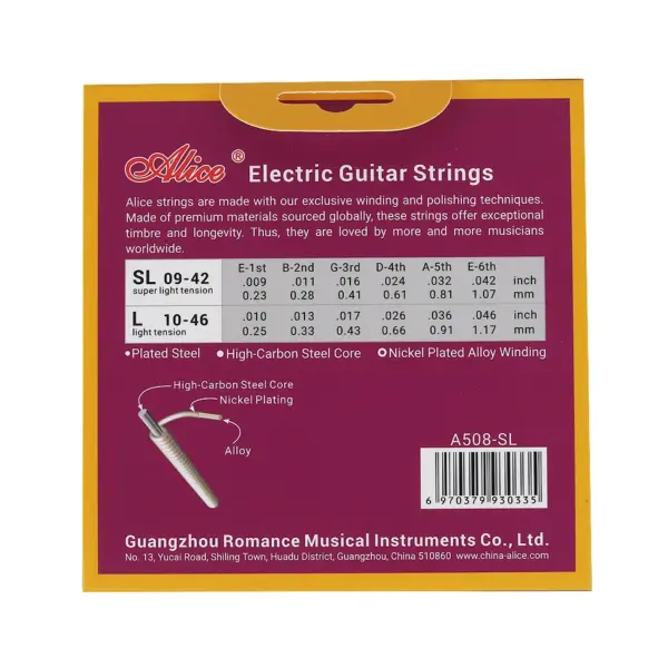 Alice A508 Electric Guitar Strings Full Set - Image 6