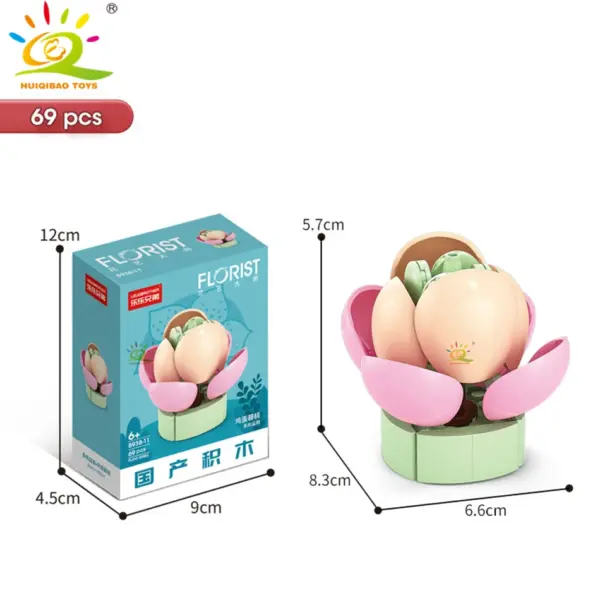 DIY Flower Succulent Building Blocks Set - Image 45