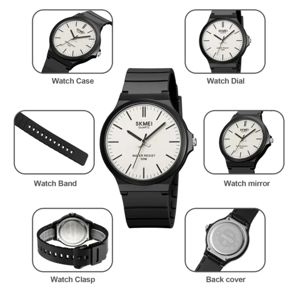 Men's Casual Quartz Watch with TPU Strap - Image 5