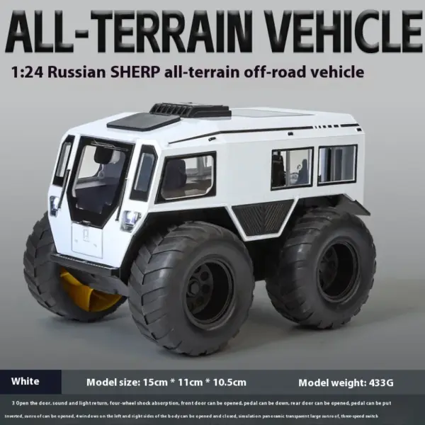 1:24 All Terrain Russian Sherp Diecast Model - Image 11