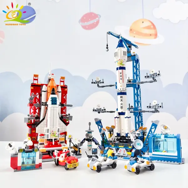 HUIQIBAO Space Shuttle Building Blocks Set - Image 3