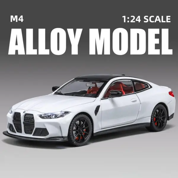 1:24 M4 G82 Diecast Alloy Sports Car Model - Image 8