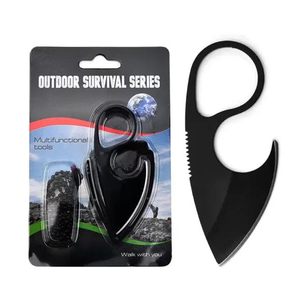 Stainless Steel Fixed Blade Knife with Sheath - Image 8