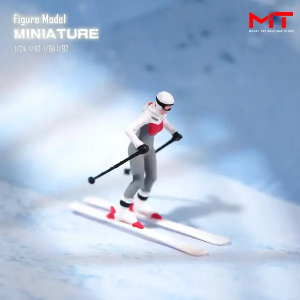 Trendy Resin Skiing Miniatures Set of 4 - Image 4