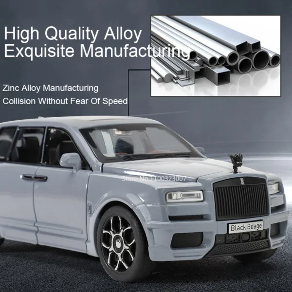 1/32 Rolls Royce Cullinan Diecast Model Car - Image 3