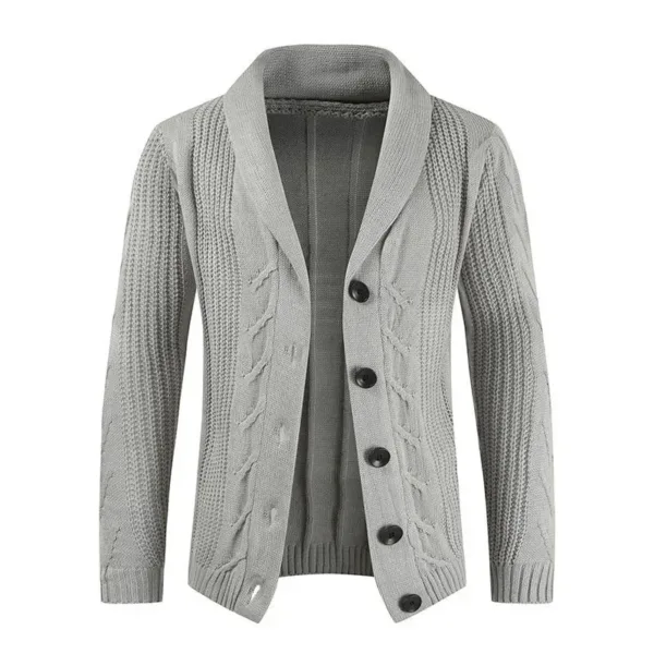 Men's Autumn Winter Knitted Sweater Coat