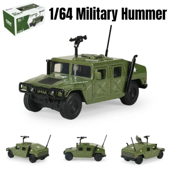 1/64 Scale Hummer H1 Military Model Car - Image 7