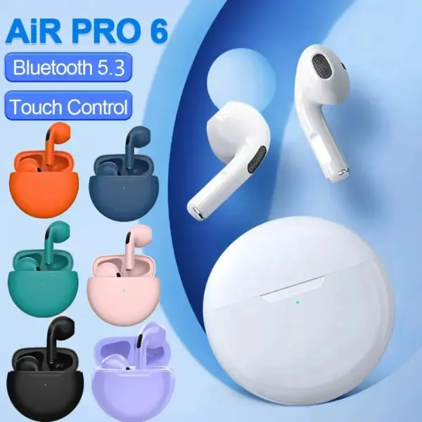 Wireless Bluetooth Air Pro 6 TWS Earbuds