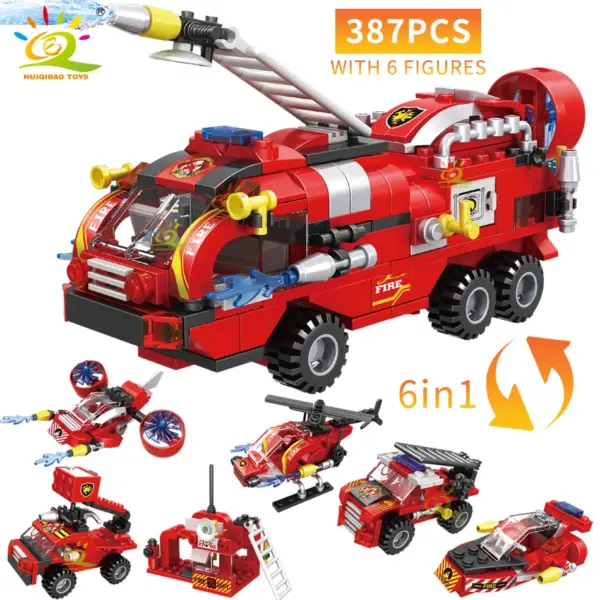 Fire Truck Building Blocks Set 806PCS - Image 3