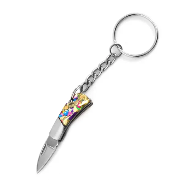 Mini Folding Knife Keychain with Sharp Blade - Image 22