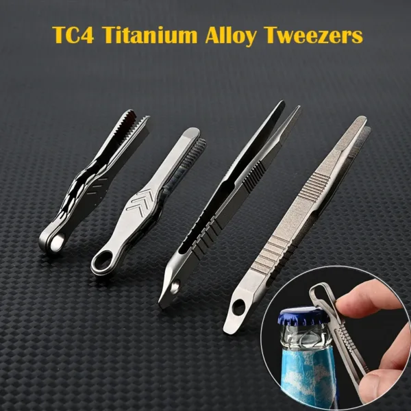 TC4 Titanium Steel Multifunctional Tweezer Tool - Image 6