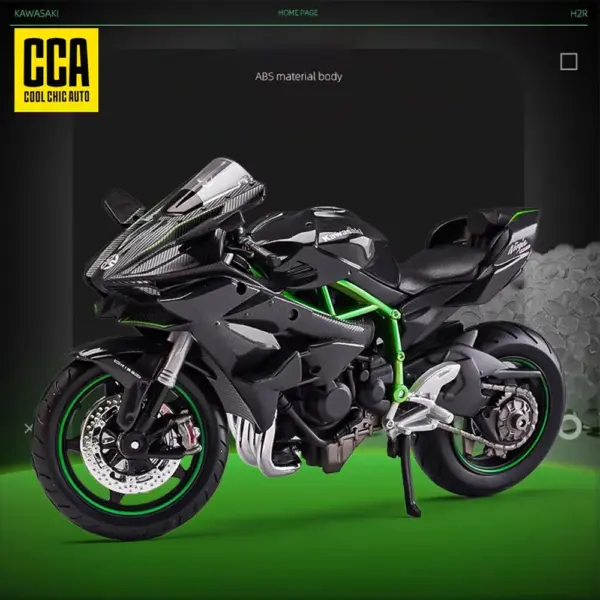 1:12 Scale Die Cast Kawasaki Ninja H2R Model - Image 7