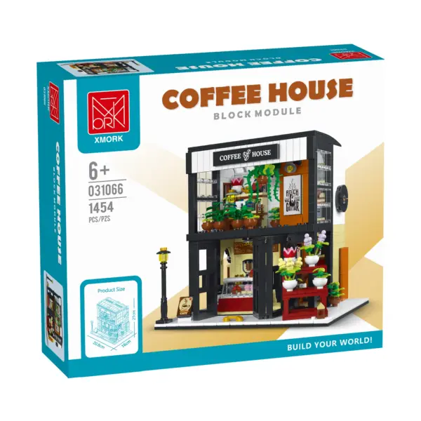 1454pcs Flower Language Cafe Building Blocks Set - Image 5