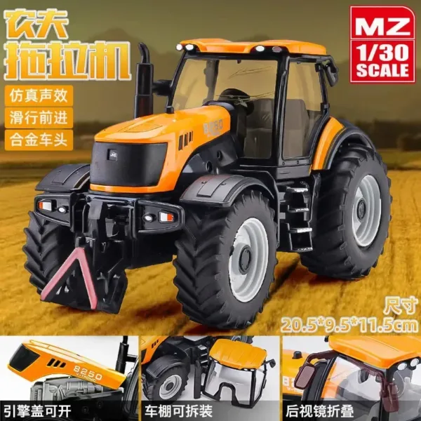 1:30 Diecast Farm Tractor Model Toy - Image 5