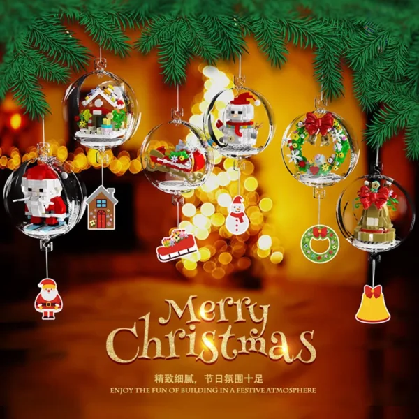 Christmas Mini Building Blocks Decoration Set - Image 2