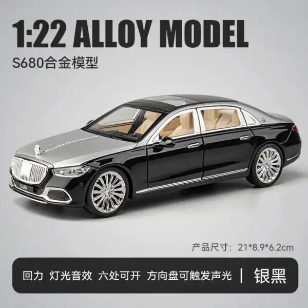 Mercedes-Benz Maybach S680 Diecast Model Car - Image 8