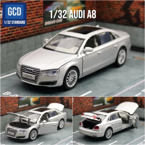 1/32 Audi A8 55 TFSI Diecast Toy Car Model - Image 9