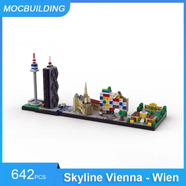 Vienna and Budapest Skyline Building Blocks Set