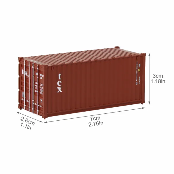 HO Scale 1:87 Plastic Shipping Container Model - Image 4