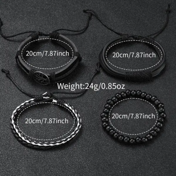 5PCS Men's Quartz Watch and Bracelet Set - Image 6