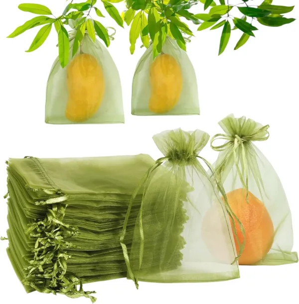 50 Pack Fruit Protection Mesh Bags