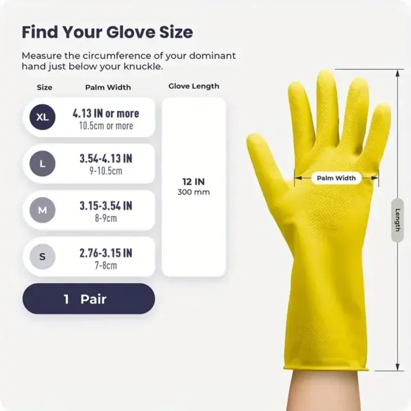 Nanyang Genuine Cowhide Latex Kitchen Gloves - Image 2