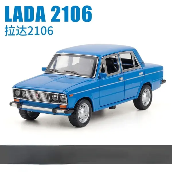 Diecast 1:24 Lada Model Car with Sound and Light