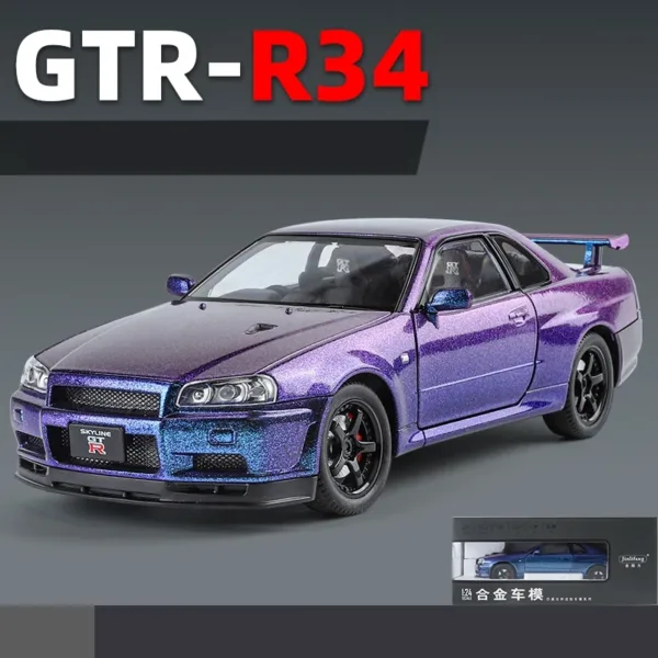 1/24 Nissan Skyline GTR R34 Diecast Model - Image 15