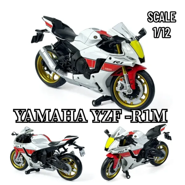 1:12 Scale YAMAHA YZF-R1M Motorcycle Model - Image 14