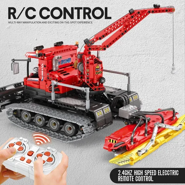 Remote Control Snow Groomer Building Blocks Set - Image 3