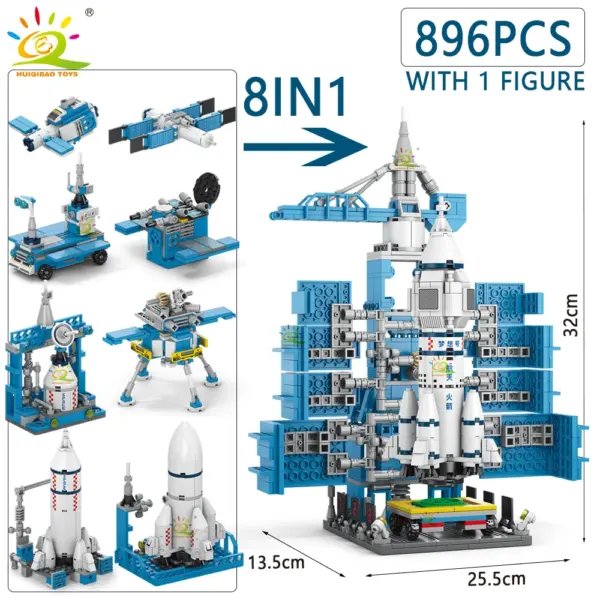 HUIQIBAO Space Shuttle Building Blocks Set - Image 18