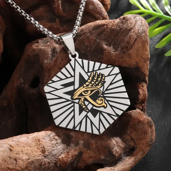 Eye of Horus Cross Pendant Necklace - Image 31